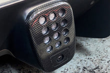 Load image into Gallery viewer, DarwinPRO 2015-2020 Ferrari 488 GTB &amp; Spider Dry Carbon Fiber Rear Black Light Cover with Camera Hole - DarwinPRO Aerodynamics