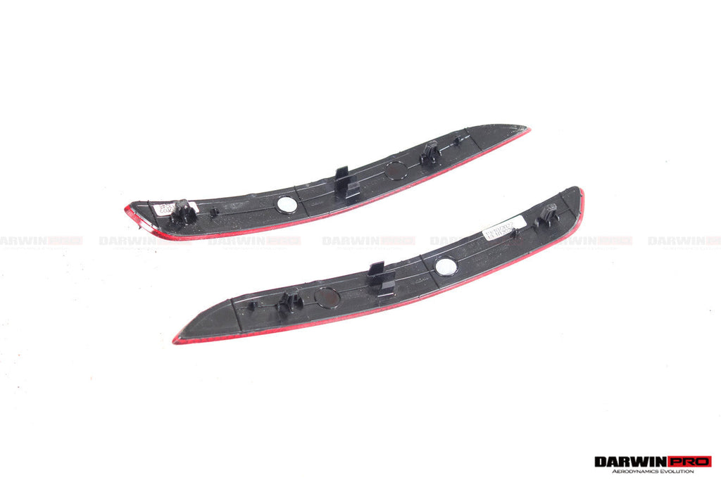 DarwinPRO 2019-2024 Porsche 911 992 Carrera & S & 4 & 4S & Targa & Cabriolet GT3 Style Rear Bumper Red Reflector Panels 
