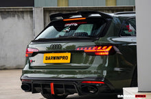 Load image into Gallery viewer, DarwinPRO 2017-2025 Audi S4 Avant B9 B9.5 BKSSII Style Carbon Fiber Trunk Spoiler