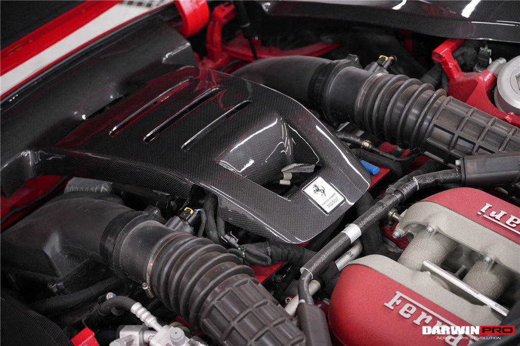 DarwinPRO 2023-2025 Ferrari Purosangue FUV Type F175 OEM Style Dry Carbon Fiber Inner Center Engine Cover