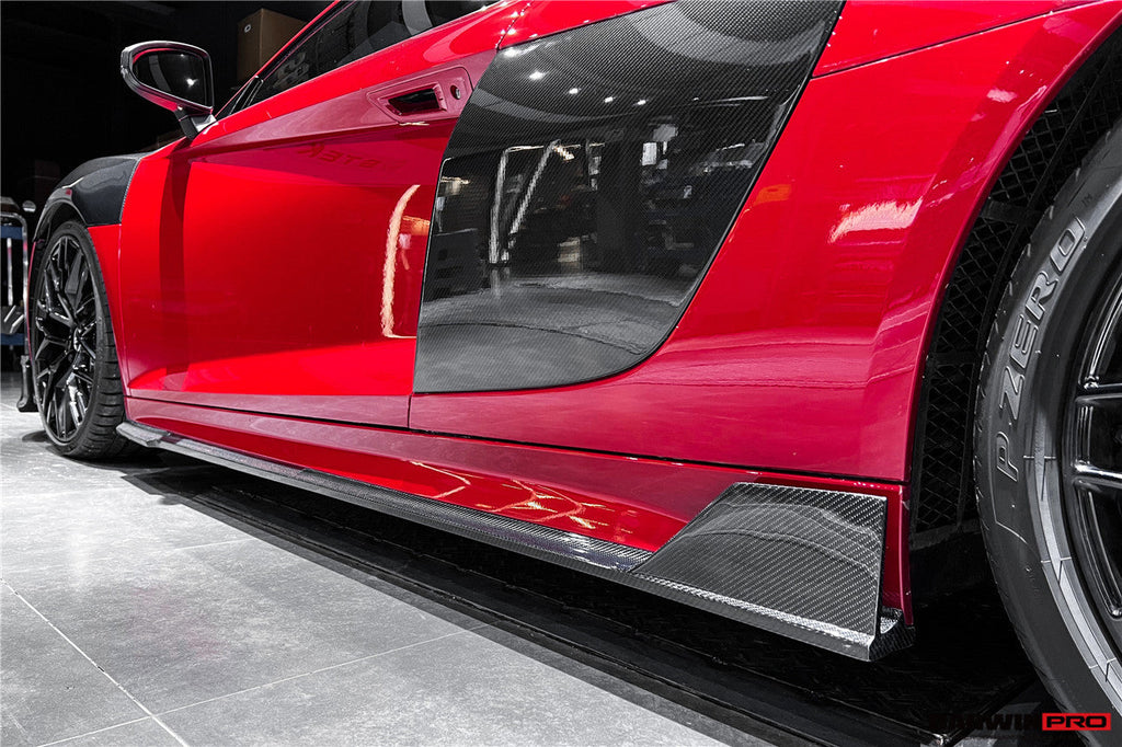 2016-2025 Audi R8 GEN2 Coupe & Spyder iMPII Carbon Fiber Side Door Panel Blades