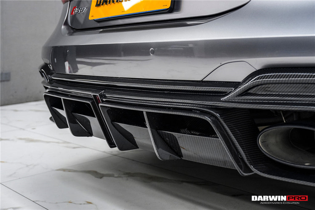 DarwinPRO 2019-2025 Audi RS6 Avant C8 & RS7 C8 Quattro IMP Performance Ver.2 Rear Diffuser