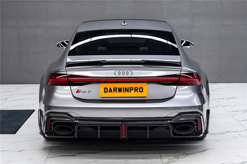 DarwinPRO 2019-2025 Audi RS6 Avant C8 & RS7 C8 Quattro IMP Performance Ver.2 Rear Diffuser