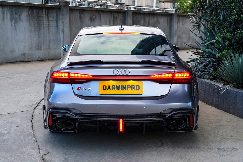 DarwinPRO 2019-2025 Audi RS6 Avant C8 & RS7 C8 Quattro IMP Performance Ver.2 Rear Diffuser