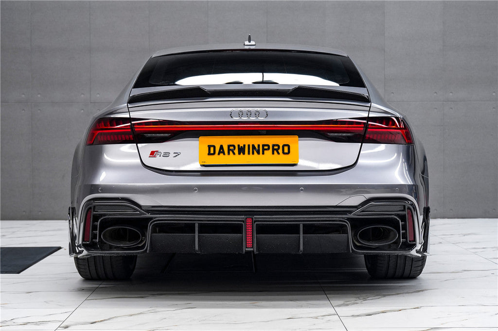 DarwinPRO 2019-2025 Audi RS6 Avant C8 & RS7 C8 Quattro IMP Performance Ver.2 Rear Diffuser