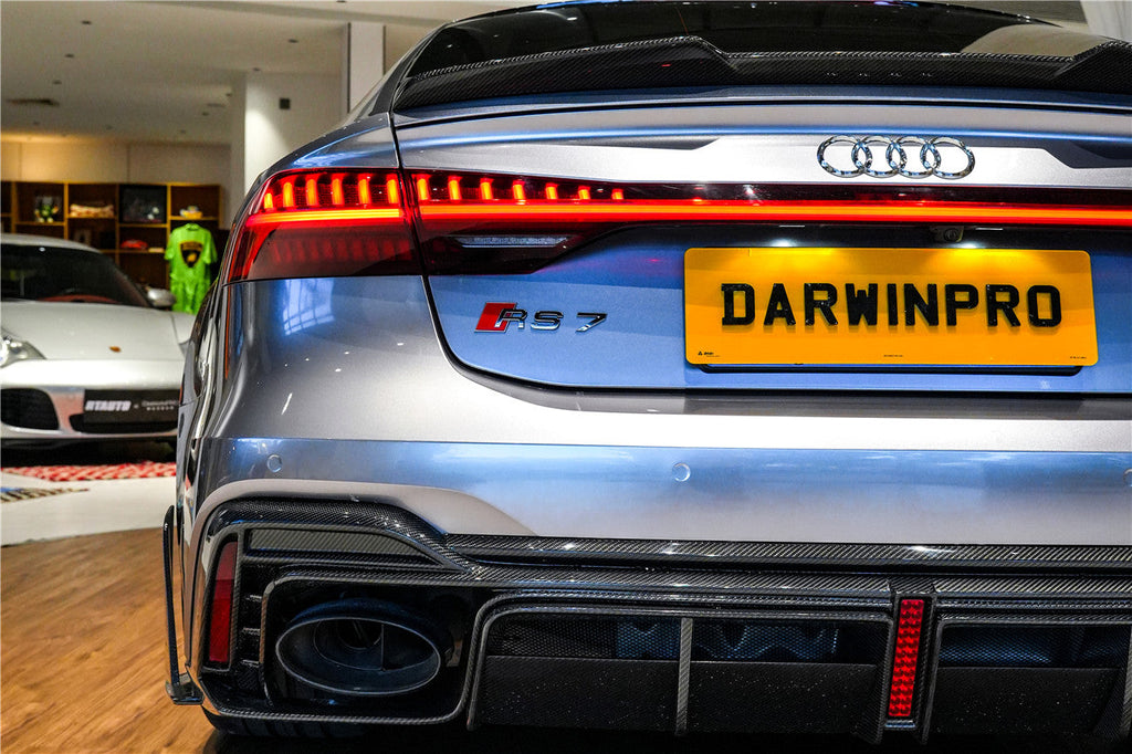 DarwinPRO 2019-2025 Audi RS6 Avant C8 & RS7 C8 Quattro IMP Performance Ver.2 Rear Diffuser