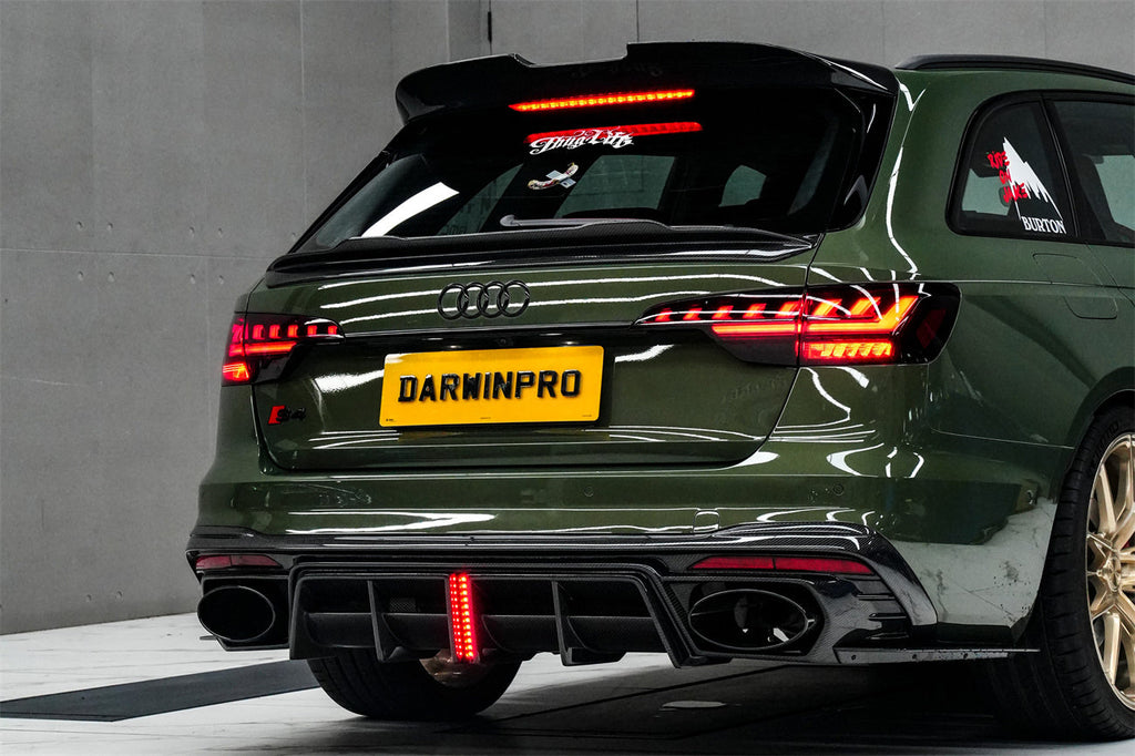 DarwinPRO 2017-2025 Audi S4 Avant  B9 B9.5 BKSS Style Carbon Fiber Roof Spoiler