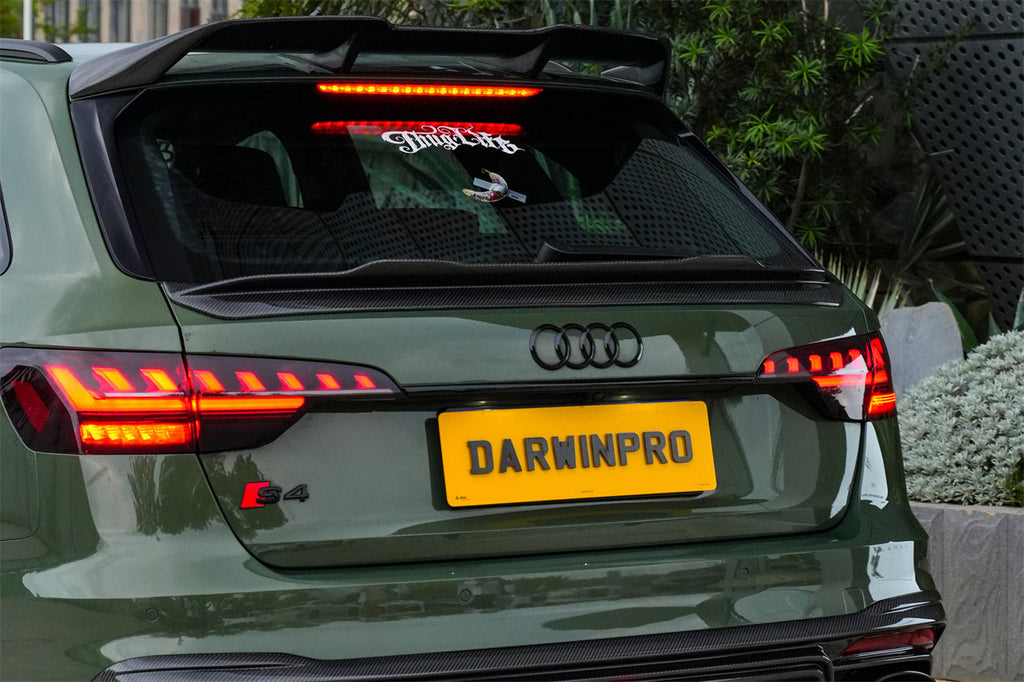 DarwinPRO 2017-2025 Audi S4 Avant B9 B9.5 BKSS style Carbon Fiber Trunk Spoiler