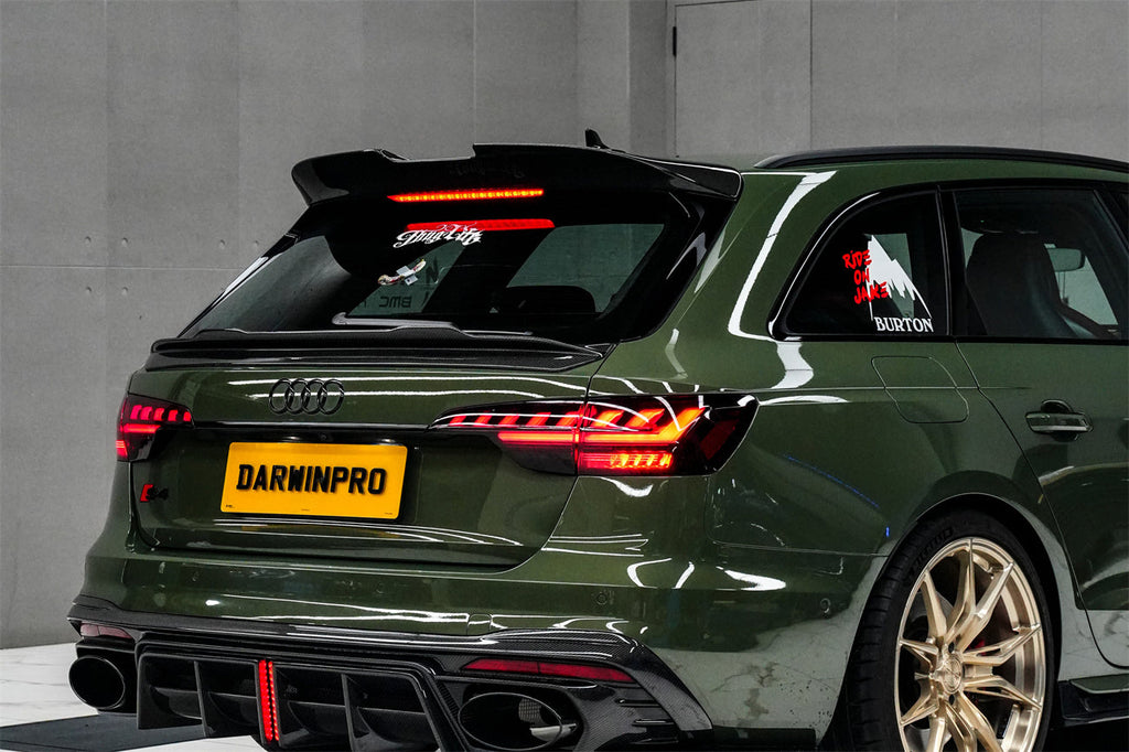 DarwinPRO 2017-2025 Audi S4 Avant B9 B9.5 BKSS style Carbon Fiber Trunk Spoiler