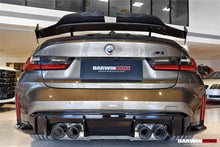 Load image into Gallery viewer, 2021-UP BMW M3 G80 3 Series G20 M4 G82 4 Series G22 BKSSII Style Carbon Fiber Trunk Wing With Aluminum Slloy Wing Legs