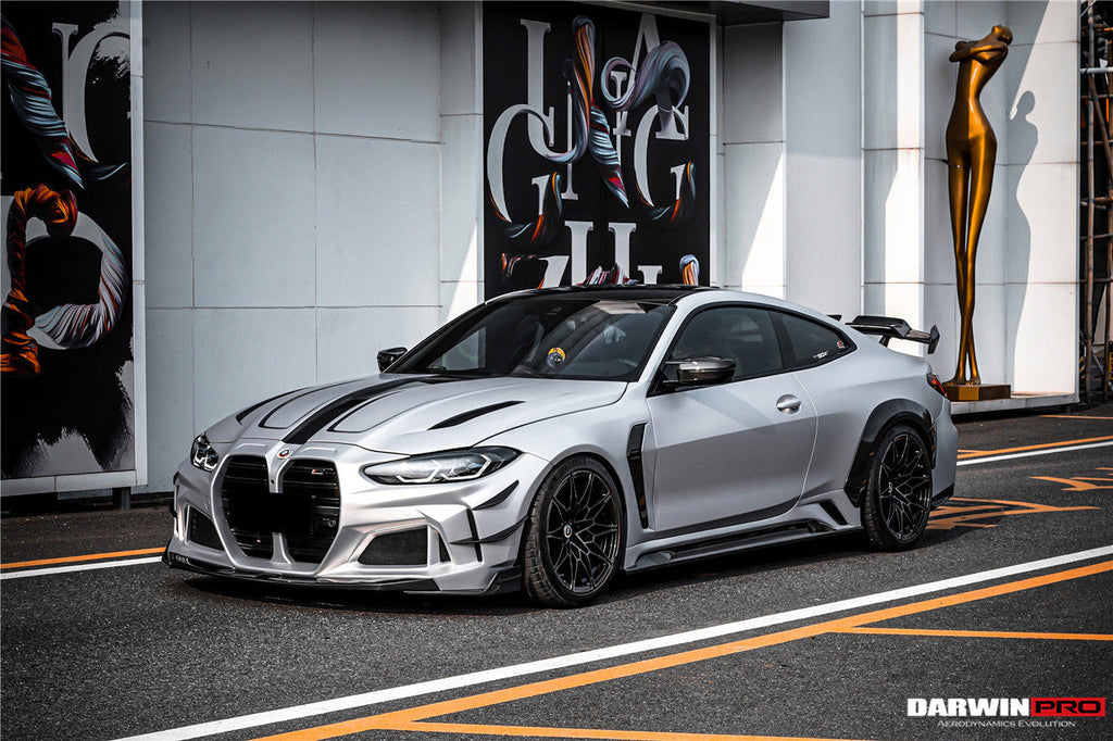 DarwinPRO 2021-UP BMW M4 G82 G83 BKSSII Style Front Bumper and Front Fender and Side Skirts