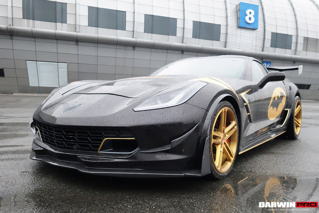 2013-2019 Corvette C7 Z51 Z06 Grandsport Carbon Fiber Front Lip Winglets