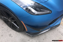 Load image into Gallery viewer, 2013-2019 Corvette C7 Z51 Z06 Grandsport Carbon Fiber Satge3 Style Front Lip with Satge2 Winglets