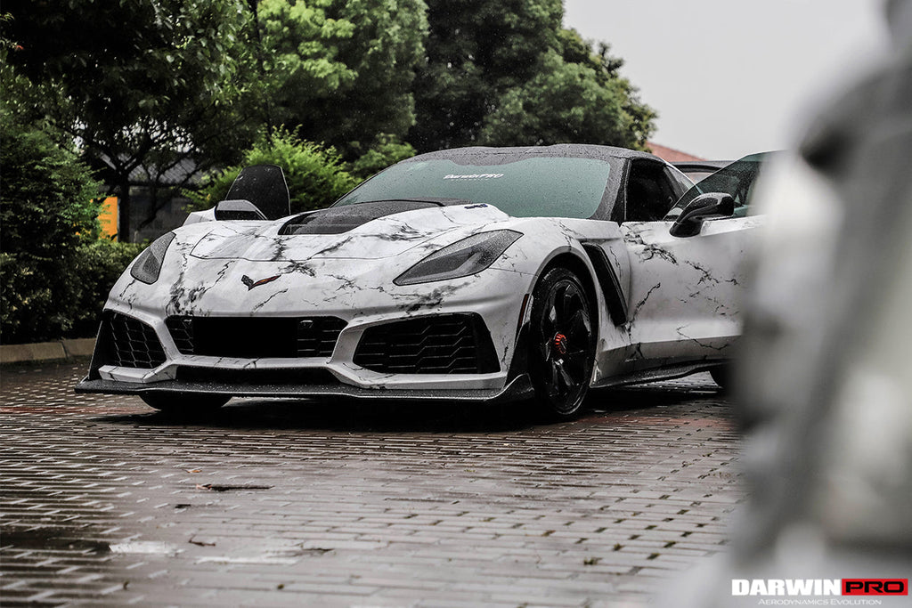 2013-2019 Corvette Z06 Grandsport Convert ZR1 Style Front Body Kit - DarwinPRO Aerodynamics
