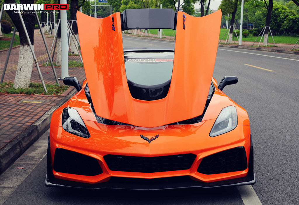 2013-2019 Corvette Z06 Grandsport Convert ZR1 Style Front Body Kit - DarwinPRO Aerodynamics