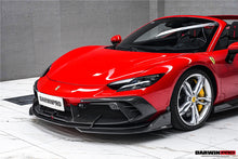 Load image into Gallery viewer, DarwinPRO 2022-2025 Ferrari 296 GTB  GTS Type F171 iMP Carbon Fiber Front Bumper Lip Splitter With Camera holes