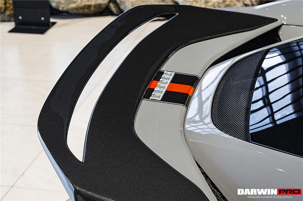 DarwinPRO 2022-2025 Ferrari 296 GTB Type F171 iMP Style Carbon Fiber Trunk Spoiler