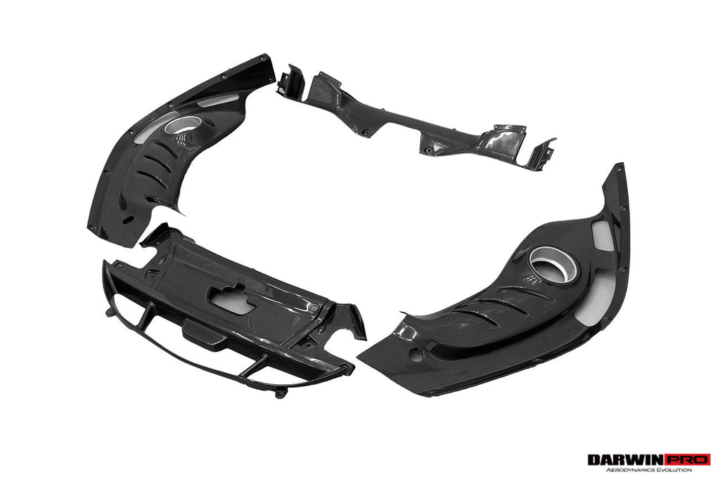 2022-UP Ferrari 296 GTB (Type F171) OE Style Dry Carbon Fiber Engine Bay Panel Replacement Kits 4pcs