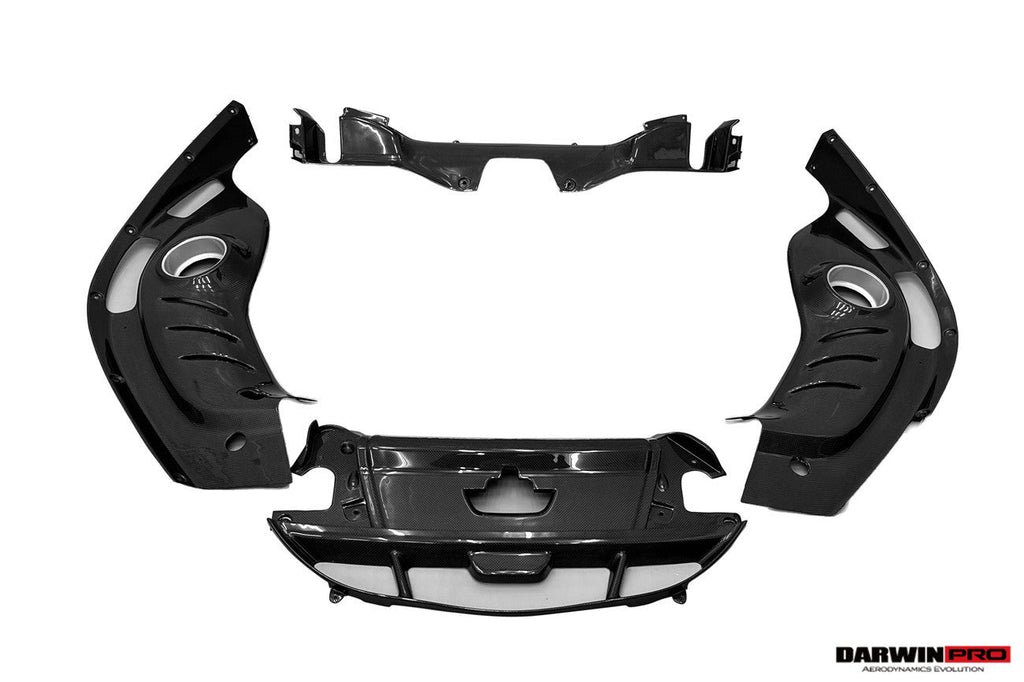 2022-UP Ferrari 296 GTB (Type F171) OE Style Dry Carbon Fiber Engine Bay Panel Replacement Kits 4pcs