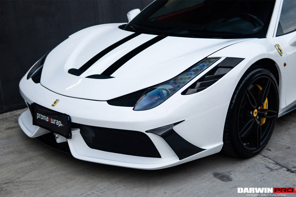 2010-2015 Ferrari 458 Coupe  Spider Speciale Style Hood - DarwinPRO Aerodynamics