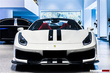 Load image into Gallery viewer, 2015-2020 Ferrari 488 GTB &amp; Spider Pista Style Front Bumper Set with Hood