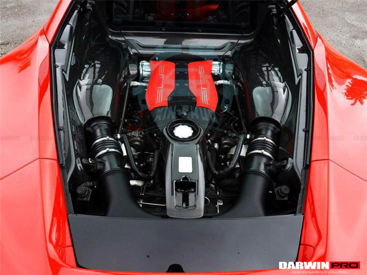 2015-2022 Ferrari 488 GTB&488 PISTA&F8 Dry Carbon Fiber Inner Underscreen panel Replacemnt - DarwinPRO Aerodynamics