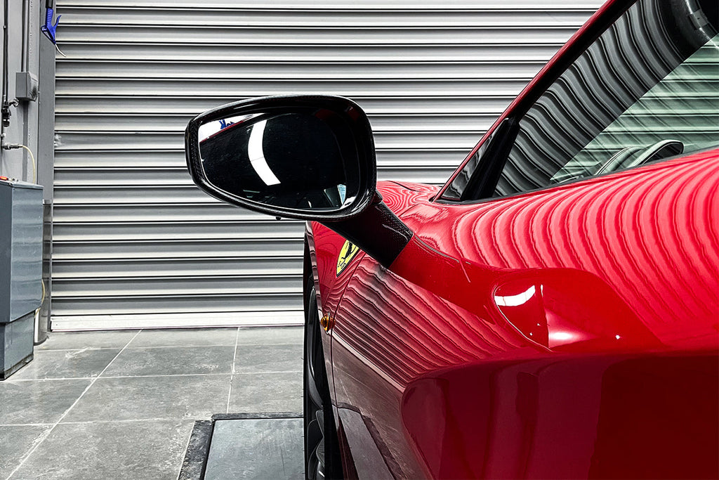 2015-2020 Ferrari 488 GTB & Spider Carbon Fiber Mirror House & Base Replacement