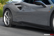 Load image into Gallery viewer, DarwinPRO 2015-2020 Ferrari 488 GTB &amp; Spider iMP-Performance Carbon Fiber Side Skirts Under Board