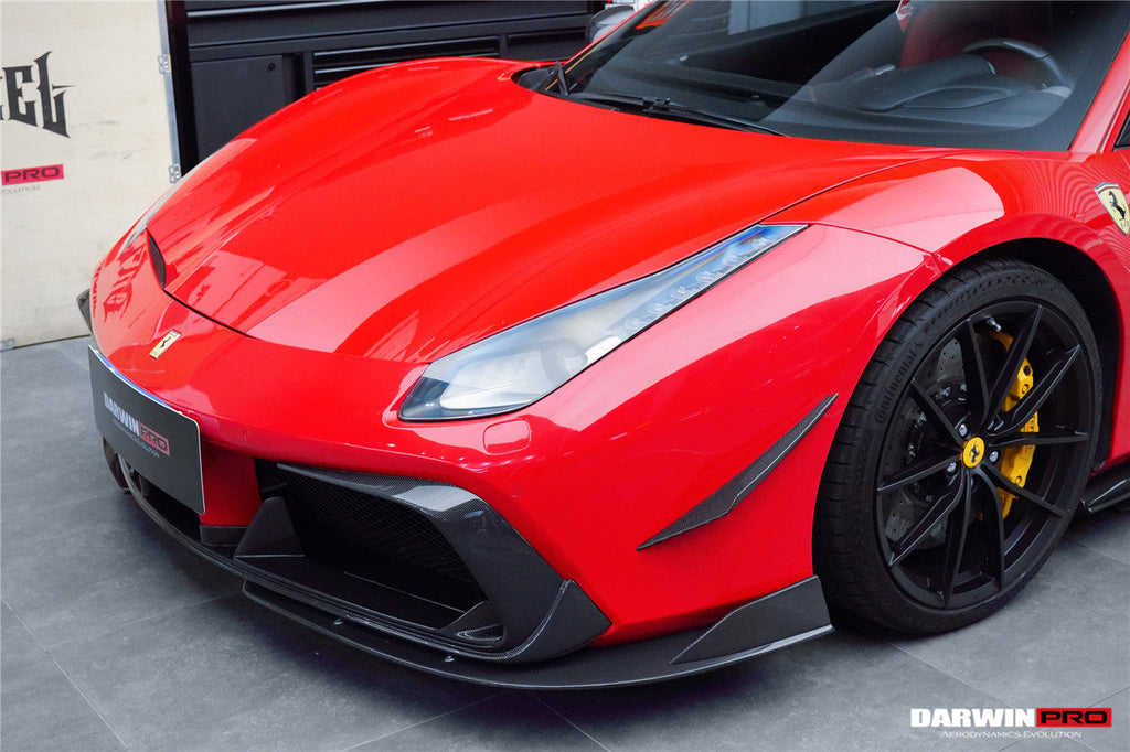 2015-2020 Ferrari 488 GTB & Spider iMP-Performance Carbon Fiber Front Bumper Canards