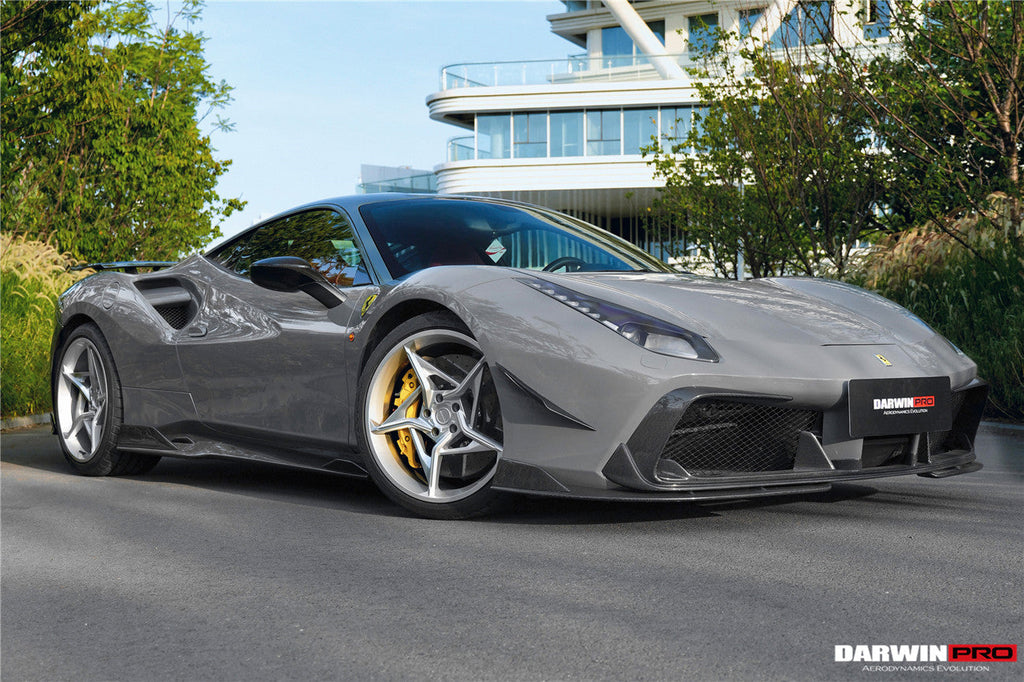 2015-2020 Ferrari 488 GTB & Spider iMP-Performance Carbon Fiber Front Bumper Canards