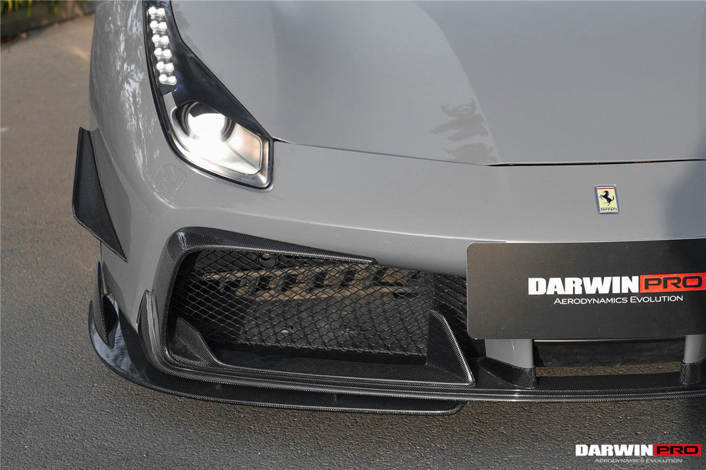 2015-2020 Ferrari 488 GTB & Spider iMP-Performance Carbon Fiber Front Bumper Canards