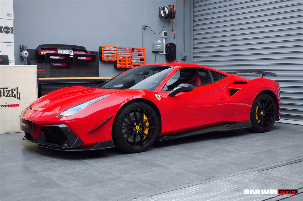 2015-2020 Ferrari 488 GTB & Spider iMP-Performance Carbon Fiber Front Bumper Canards