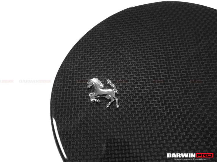 2017-2026 Ferrari 812 Superfast Dry Carbon Fiber Fuel Door With Logo Repalement