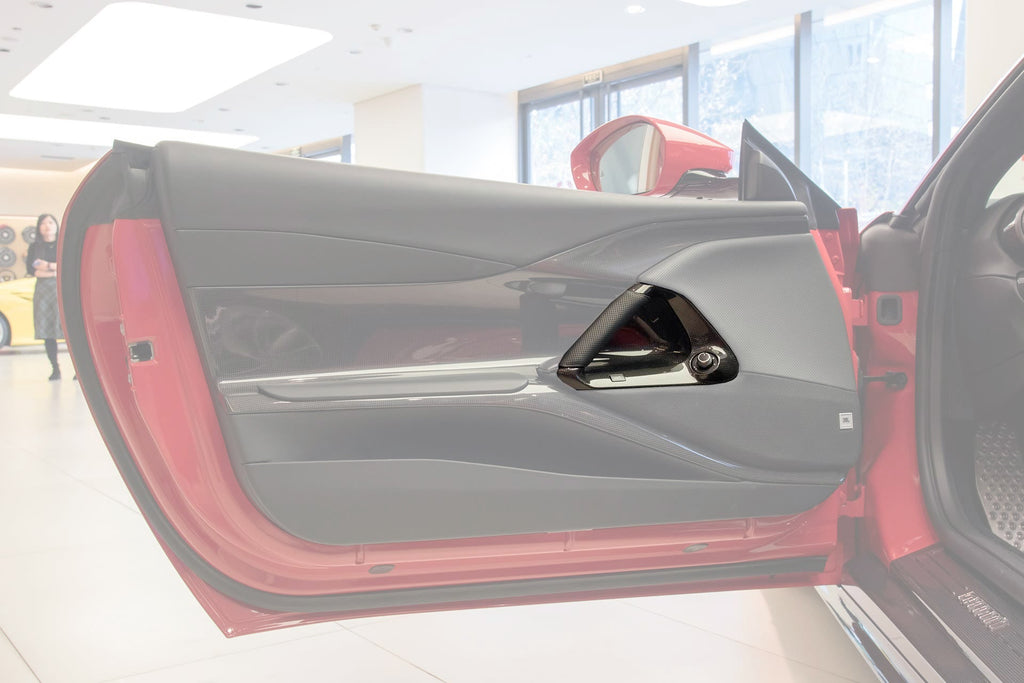 2017-2024 Ferrari 812 Superfast & GTS OE Style Dry Carbon Fiber Door Handle Interior - DarwinPRO Aerodynamics