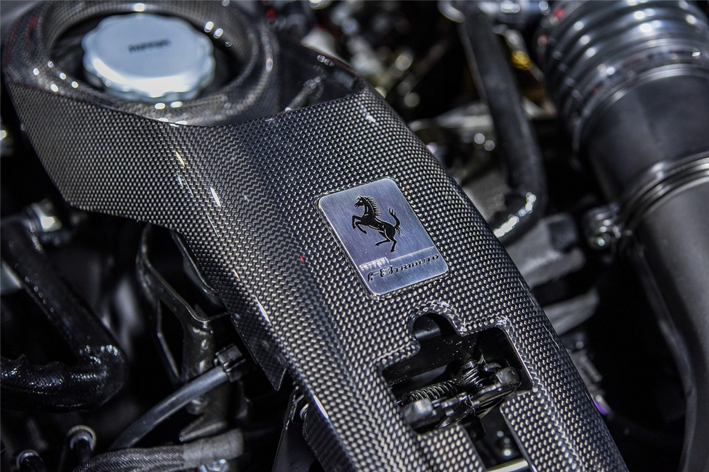 2019-2023 Ferrari F8 OE Style Autoclave Carbon Fiber Engine Lock