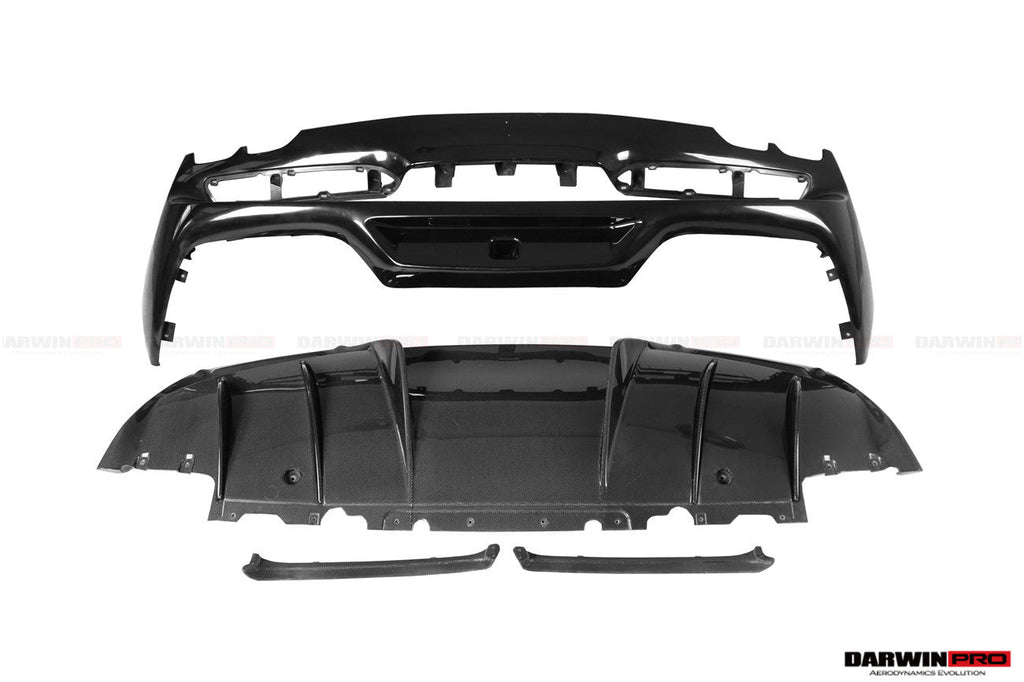 2022-UP Ferrari 296 GTB & GTS (Type F171) OE Style Carbon Fiber Rear Bumper w/ Diffuser