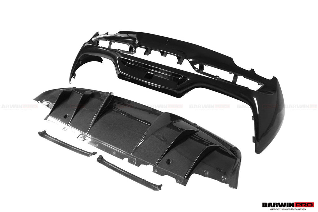 2022-UP Ferrari 296 GTB & GTS (Type F171) OE Style Carbon Fiber Rear Bumper w/ Diffuser
