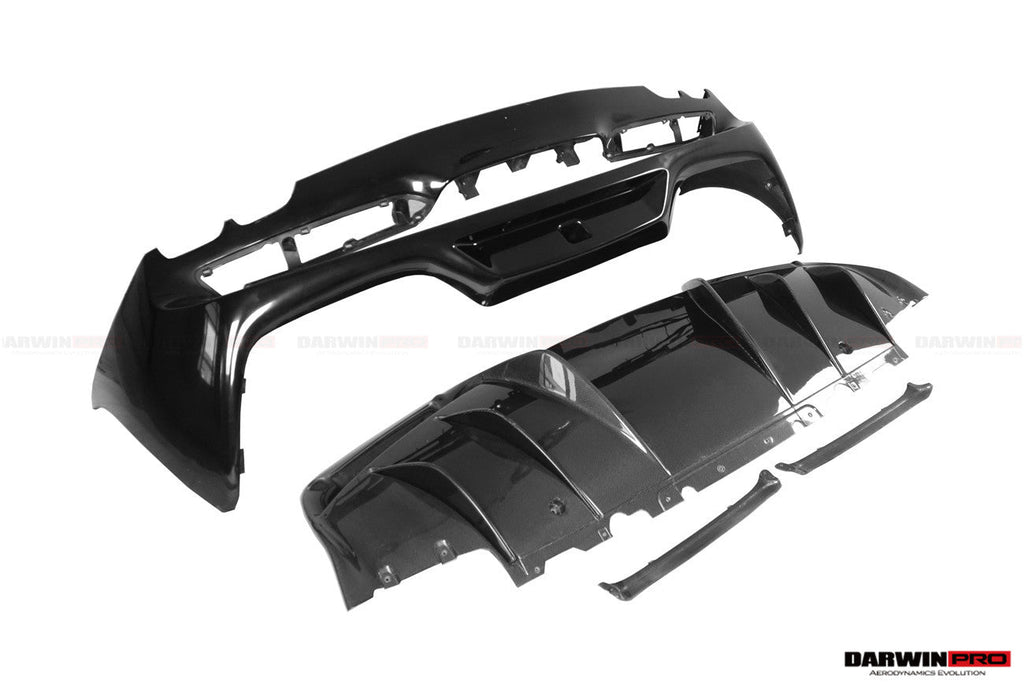 2022-UP Ferrari 296 GTB & GTS (Type F171) OE Style Carbon Fiber Rear Bumper w/ Diffuser