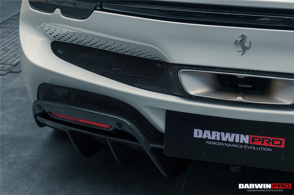 2022-UP Ferrari 296 GTB & GTS (Type F171) OE Style Carbon Fiber Rear Bumper w/ Diffuser