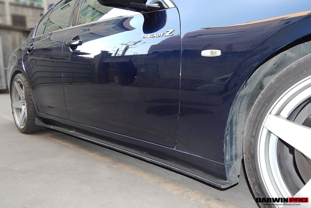 2007-2013 Infiniti G35 & G37 Sedan BS Style Carbon Fiber Side Skirts Under Board