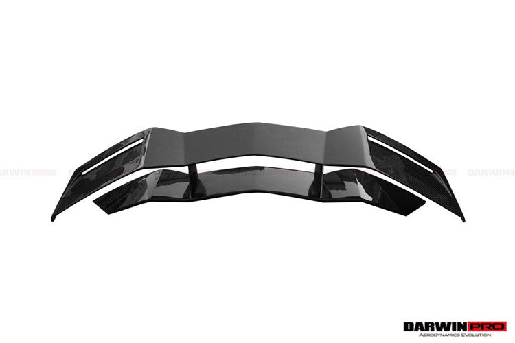 DarwinPRO 2011-2022 Lamborghini Aventador LP700 LP750 LP740 LP720 LP780 Coupe & Roadster BKSS Style Carbon Fiber Trunk Spoiler Wing - DarwinPRO Aerodynamics