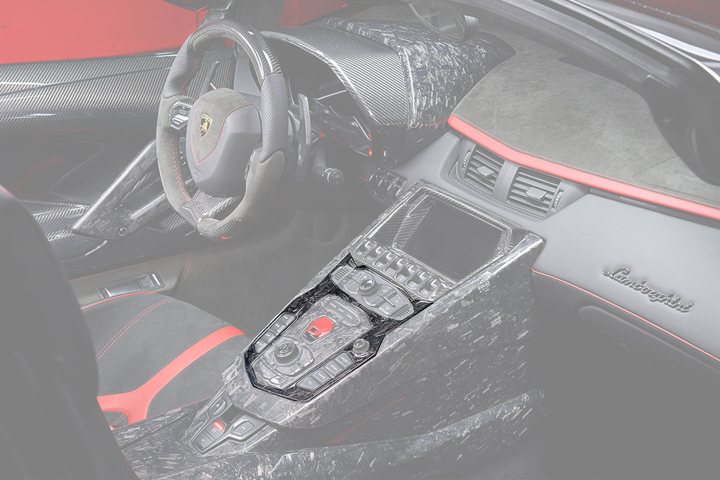 2011-2016 Lamborghini Aventador LP700 Coupe Roadster Dry Carbon Fiber Centre Console Surround