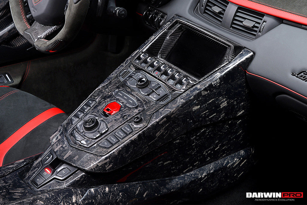 2011-2016 Lamborghini Aventador LP700 Coupe Roadster Dry Carbon Fiber Centre Console Surround
