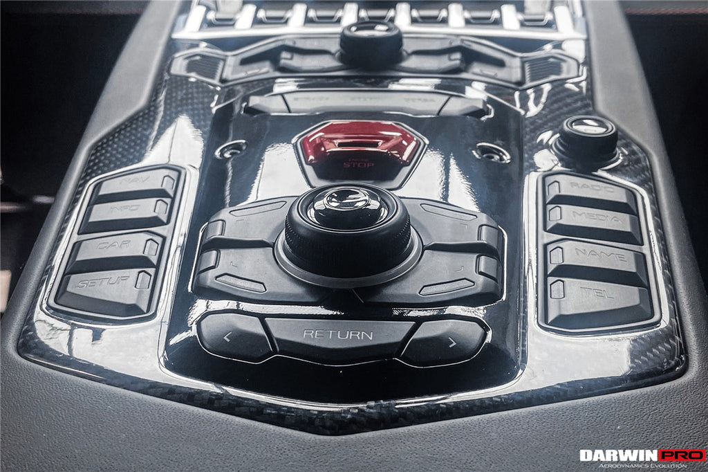 2011-2016 Lamborghini Aventador LP700 Coupe Roadster Dry Carbon Fiber Centre Console Surround