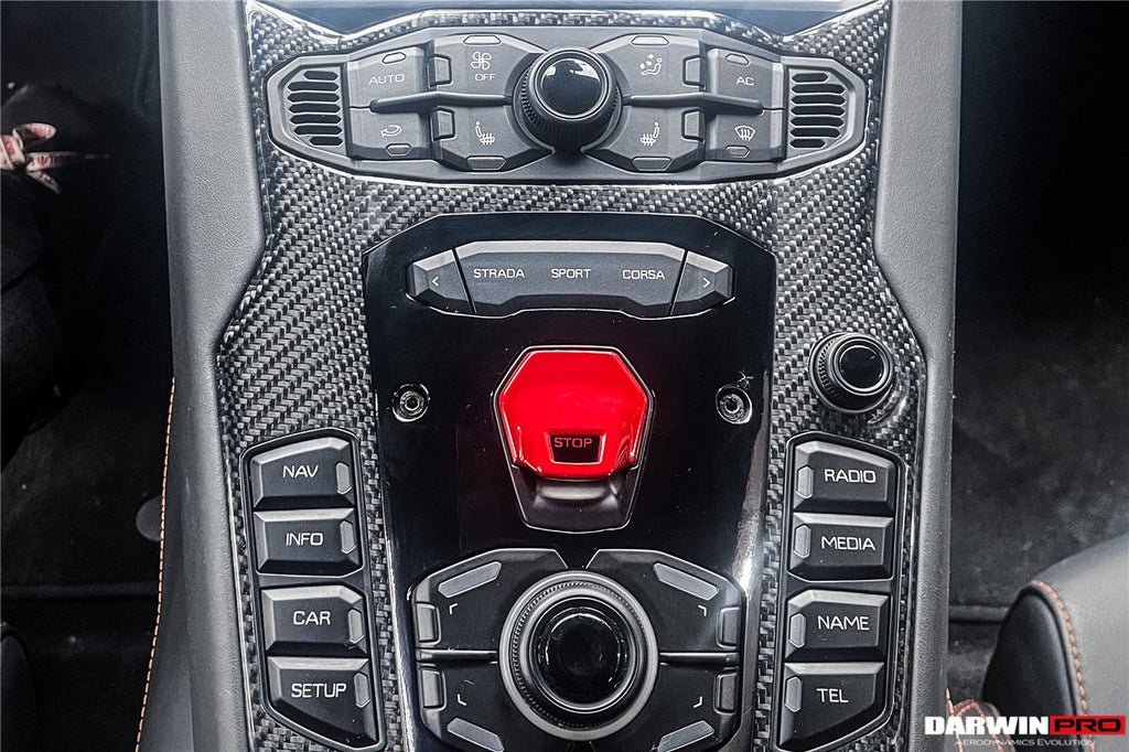 2011-2016 Lamborghini Aventador LP700 Coupe Roadster Dry Carbon Fiber Centre Console Surround