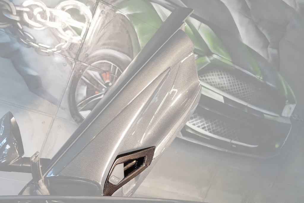 2011-2016 Lamborghini Aventador LP700 LP740 Coupe Roadster Carbon Fiber Inner Door Handle