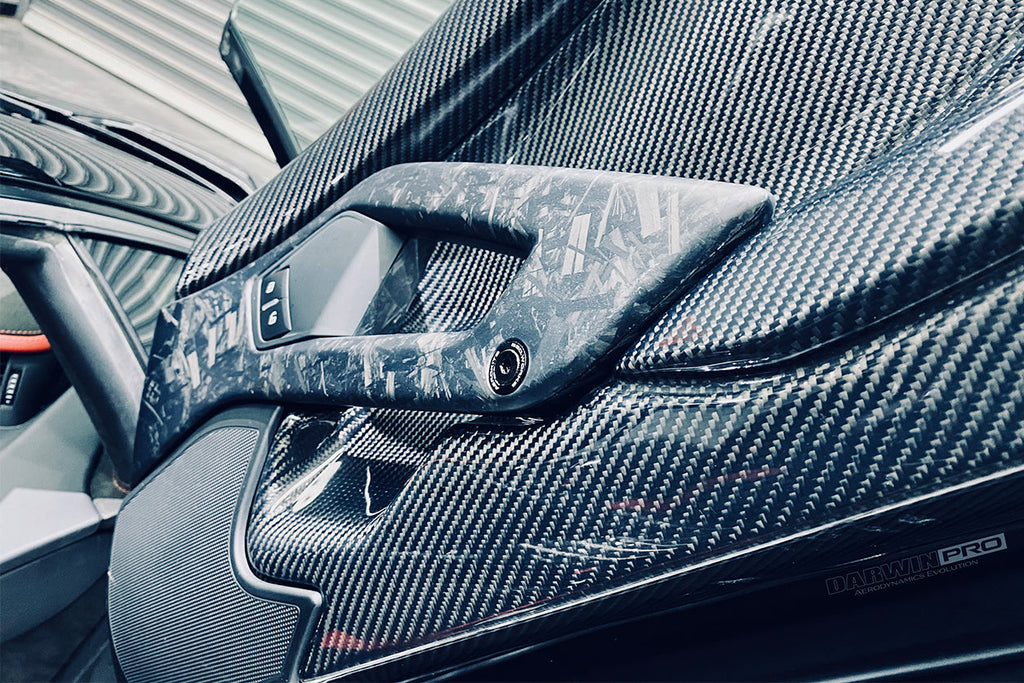2011-2016 Lamborghini Aventador LP700 LP740 Coupe Roadster Carbon Fiber Inner Door Handle