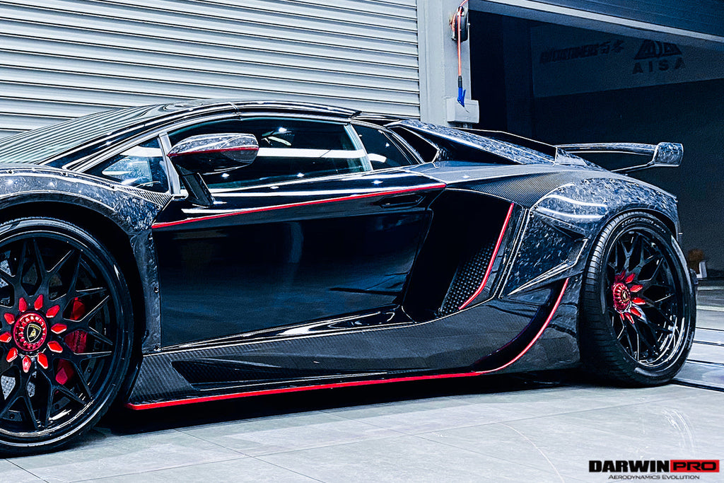 2011-2016 Lamborghini Aventador LP700 LP720 LP750 SVJ SV Coupe & Roadster Dry Carbon Fiber Mirror Housing Replacement