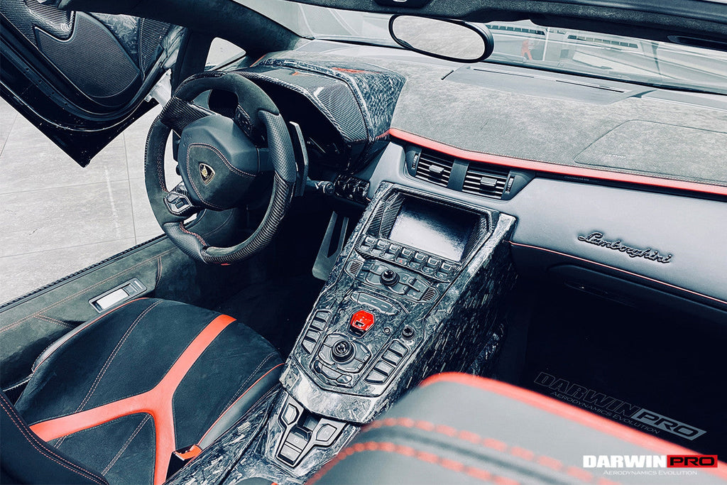 2011-2016 Lamborghini Aventador LP700 Carbon Fiber Center Console - DarwinPRO Aerodynamics