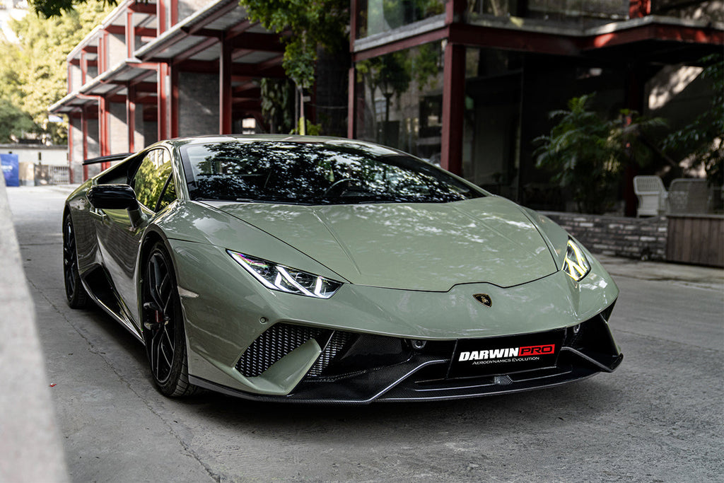 2015-2025 Lamborghini Huracan LP610 & LP580 & EVO & Tecnica Performante Style Partial Carbon Front Bumper